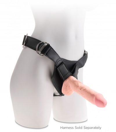 10" TRIPLE DENSITY FAT COCK WITH BALLS LIGHT - Imagen 6