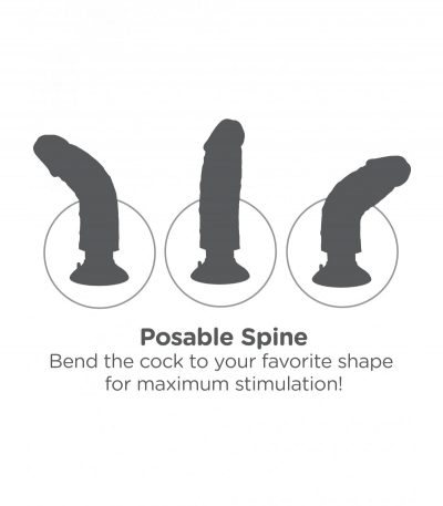 10" VIBRATING COCK WITH BALLS LIGHT - Imagen 6