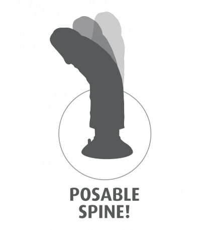 10" VIBRATING COCK WITH BALLS LIGHT - Imagen 7