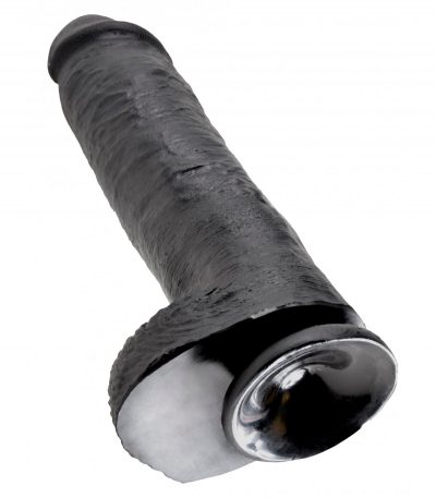 11" COCK WITH BALLS BLACK - Imagen 3