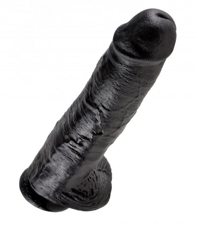11" COCK WITH BALLS BLACK - Imagen 5