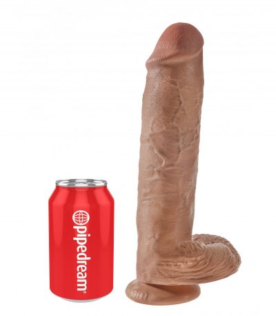 11" COCK WITH BALLS TAN - Imagen 3