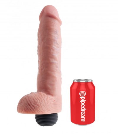 11" SQUIRTING COCK WITH BALLS LIGHT - Imagen 4