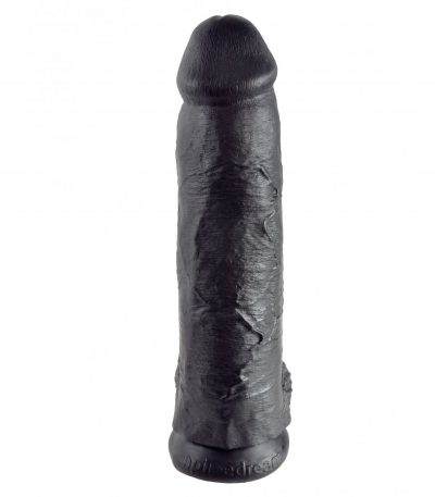 12" COCK WITH BALLS BLACK - Imagen 5
