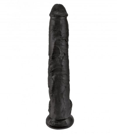 14" COCK WITH BALLS BLACK - Imagen 4