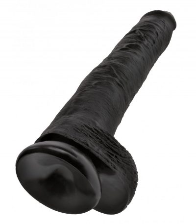 14" COCK WITH BALLS BLACK - Imagen 5