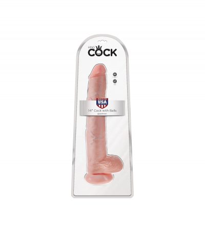 14" COCK WITH BALLS LIGHT