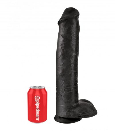 15" COCK WITH BALLS BLACK - Imagen 3
