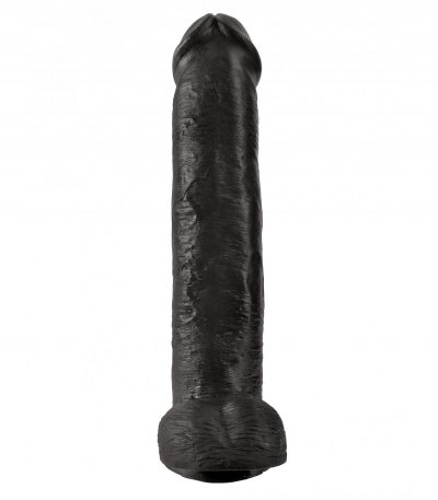 15" COCK WITH BALLS BLACK - Imagen 4