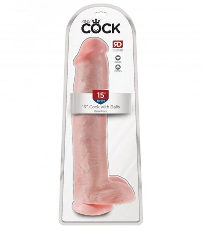 15" COCK WITH BALLS LIGHT - Imagen 2