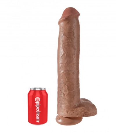 15" COCK WITH BALLS TAN - Imagen 3