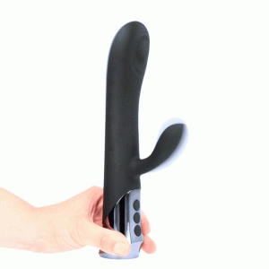 HAVANA RECHARGEABLE SILICONE VIBRATOR WITH TAPPING RABBIT AND TAPPING SHAFT