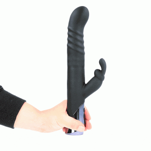 SILVER FOX RECHARGEABLE THRUSTING AND ROTATING RABBIT VIBRATOR
