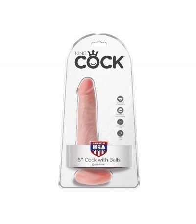 6" COCK WITH BALLS LIGHT - Imagen 2