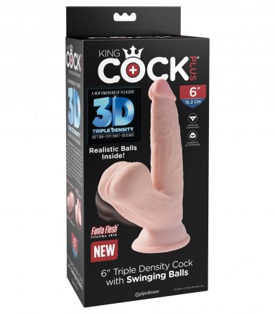 6" TRIPLE DENSITY COCK WITH SWINGING BALLS  LIGHT - Imagen 2