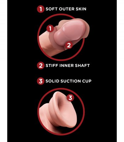 6" TRIPLE DENSITY COCK WITH SWINGING BALLS  LIGHT - Imagen 6
