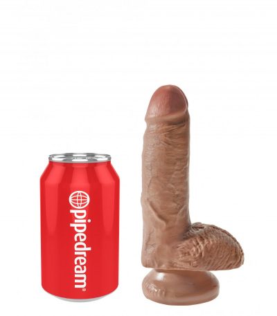 7" COCK WITH BALLS TAN - Imagen 4