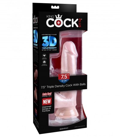 7.5" TRIPLE DENSITY COCK WITH BALLS LIGHT - Imagen 2