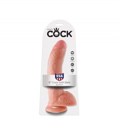9" COCK WITH BALLS LIGHT - Imagen 2