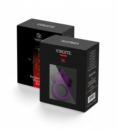 E9 PURPLE RECHARGEABLE VIBRATING RING - Imagen 2