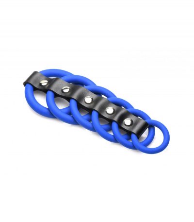RINGS X 6 BLUE PENIS CHASTITY - Imagen 4