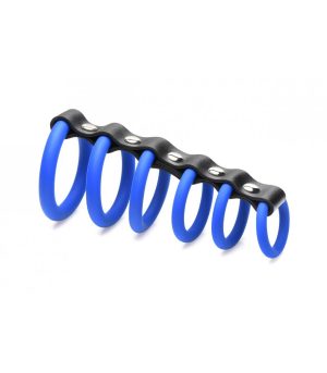 RINGS X 6 BLUE PENIS CHASTITY