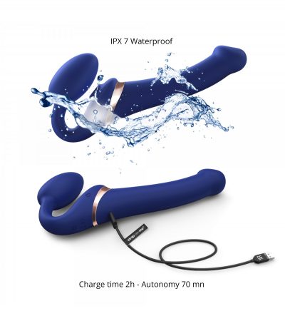 ADJUSTABLE HARNESS MULTI ORGASM L BLUE - Imagen 6