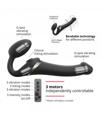 ADJUSTABLE HARNESS MULTI ORGASM M BLACK - Imagen 2