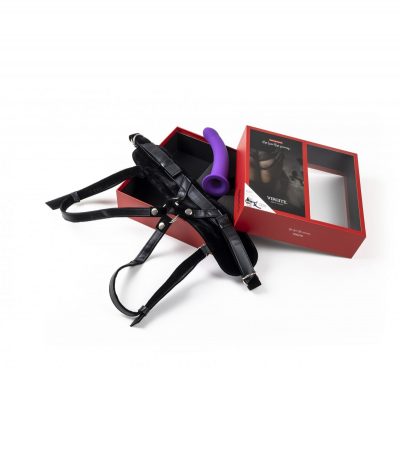 HARNESS WITH PURPLE DILDO SIZE L - Imagen 7