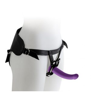 HARNESS WITH PURPLE DILDO SIZE M