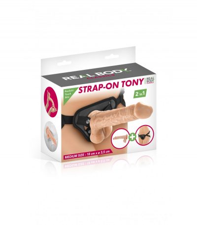 HARNESS WITH REALISTIC DILDO TONY 18 CM - Imagen 2