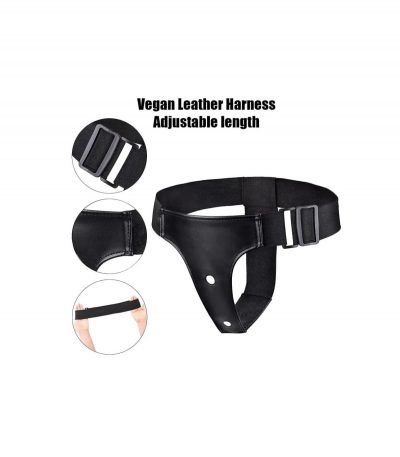 BLACK MAGIC STRAP-ON HARNESS 19 CM BLACK - Imagen 3