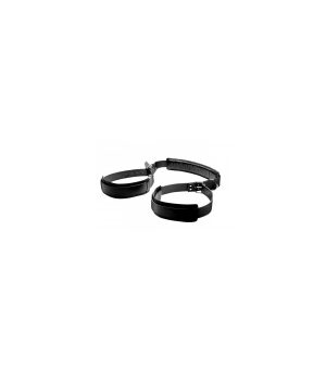 BLACK NECK-LEG HARNESS
