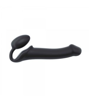 HARNESS DILDO STRAP-ON FLEXIBLE SOFT SILICONE BLACK L