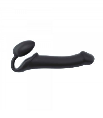 HARNESS DILDO STRAP-ON FLEXIBLE SOFT SILICONE BLACK L