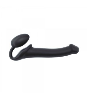 HARNESS DILDO STRAP-ON FLEXIBLE SOFT SILICONE BLACK M