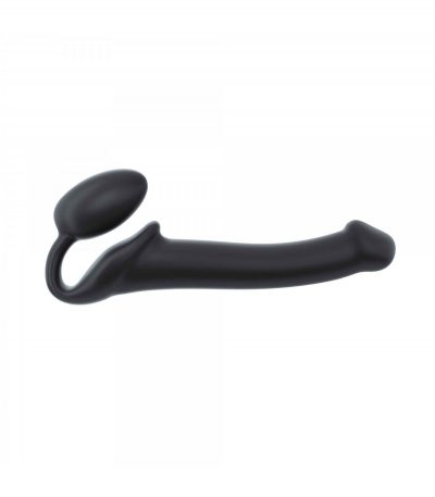 HARNESS DILDO STRAP-ON FLEXIBLE SOFT SILICONE BLACK M