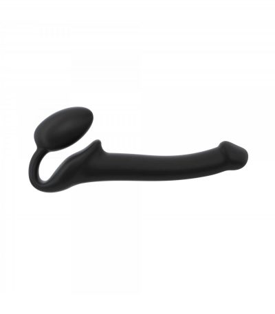 HARNESS DILDO STRAP-ON FLEXIBLE SOFT SILICONE BLACK S