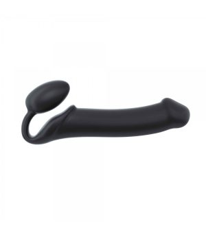 HARNESS DILDO STRAP-ON FLEXIBLE SOFT SILICONE BLACK XL
