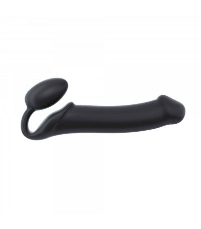 HARNESS DILDO STRAP-ON FLEXIBLE SOFT SILICONE BLACK XL