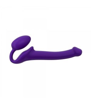 HARNESS DILDO STRAP-ON FLEXIBLE SOFT SILICONE VIOLET S