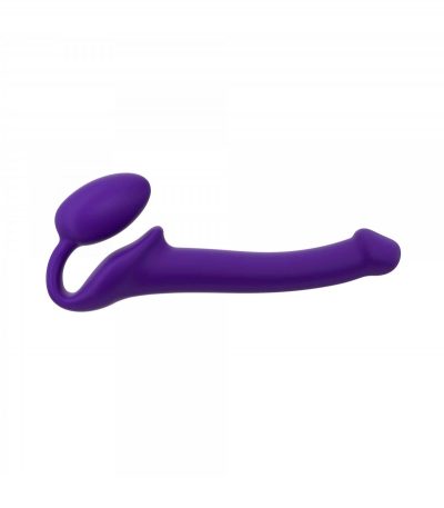 HARNESS DILDO STRAP-ON FLEXIBLE SOFT SILICONE VIOLET S