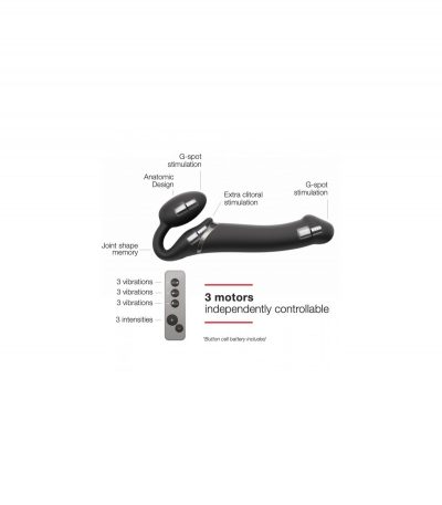 DOUBLE VIBR USB HARNESS FLEXIBLE SILICONE W/ BLACK CONTROLLER L - Imagen 5