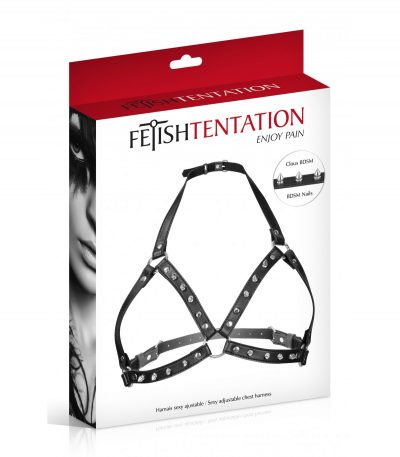 HARNESS FOR WOMEN ADJUSTABLE BLACK CHEST - Imagen 3
