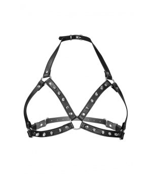 HARNESS FOR WOMEN ADJUSTABLE BLACK CHEST