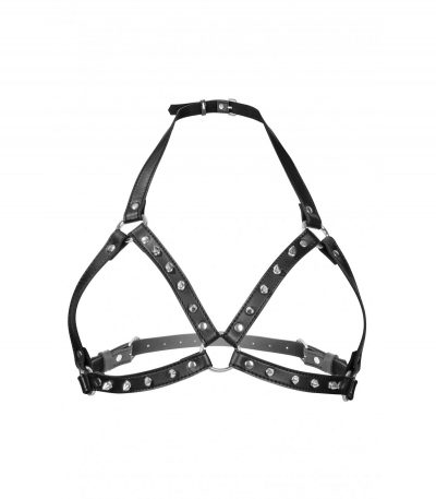 HARNESS FOR WOMEN ADJUSTABLE BLACK CHEST