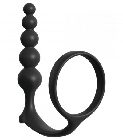 ASS-GASM COCKRING ANAL BEADS BLACK - Imagen 4