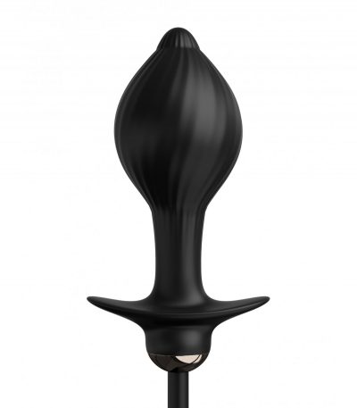 AUTO-THROB INFLATABLE VIBRATING PLUG BLACK - Imagen 3
