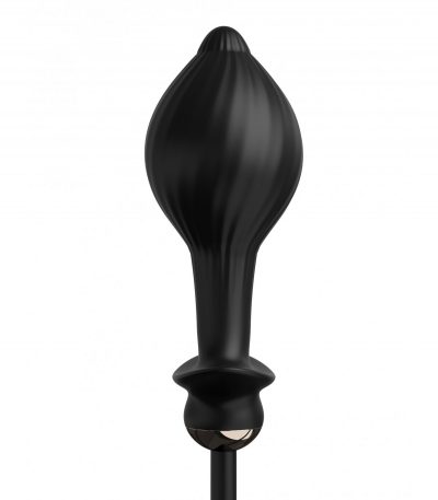 AUTO-THROB INFLATABLE VIBRATING PLUG BLACK - Imagen 4
