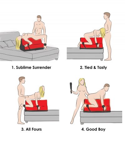 LOVER'S BONDAGE BENCH RED - Imagen 8